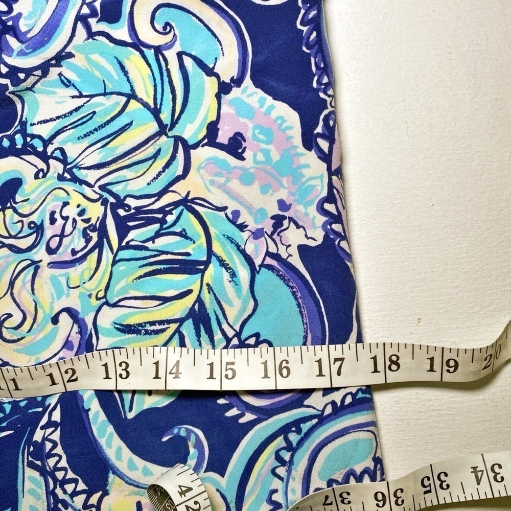 Lilly Pulitzer Lela Hanging With The Fronds Silk Slip Double V-Neck Dress - Picture 10 of 16